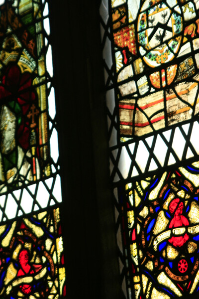 Detail of stained glass window