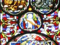 Peter and Paul Window. Inaugurated in 1865, this window is the work of Clayton and Bell of Bristol. It is located in the 13th century chapel of the nine altars, designed, as per the gothic tradition, as an expanse of coloured glass, depicting religious scenes.