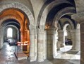 Romanesque undercroft at Fleury Abbey. The similarities between undercrofts such as this one and the Norman Chapel at Durham Castle, has led some to suggest that the latter is an undercroft itself. Historic accounts suggest that it was not, however. 
