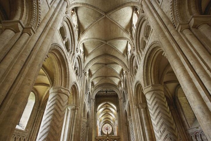 Durham's greatest claim to fame in terms of architectural innovation is the stone vaulted ceiling of the Cathedral Nave, the first in the world of its type at such a large scale. It was to have a major impact on centuries of cathedral architecture. 