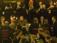 'Formals' as they are known, bring together the college's three common rooms. 'High table', slightly elevated from the rest of the hall,  comprises the members of the Senior Common Room and their guests, and sometimes members of the Middle Common Room as well. The hierarchical seating arrangement echoes the way the hall would have been used for banquets by the Durham Prince Bishops.