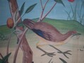 Detail of the Chinese wallpaper in the Solarium, Durham Deanery.