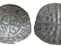 A penny issued in 1272 by Bishop Robert Stitchill. This was during the reign of Edward I.  The inscription reads CIVITAS DUREME (City of Durham).