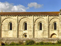 Exterior view of the Church of St. Pierre, Aulnay, France