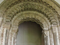 This 12th century doorway in Durham Castle, bears a resemblance to another at Santiago de Compostela in Spain