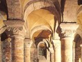 The interior of the Norman Chapel at Durham Castle, circa 1080.