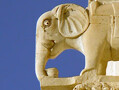 Detail of a corbel at Trani Cathedral, 1099 onwards. Novelty was something that craftsmen and patrons prized, and even though the buildings of a period or style tend to have things in common, they also have what makes them unique. The elephant carved on this corbel, must have been even more eye-catching in the 12th century when it was made than it is today.